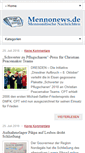 Mobile Screenshot of mennonews.de
